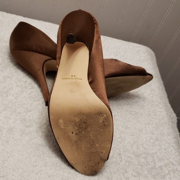 Gossip bronze colour satin peeptoe, 5 - Picture 5 of 10